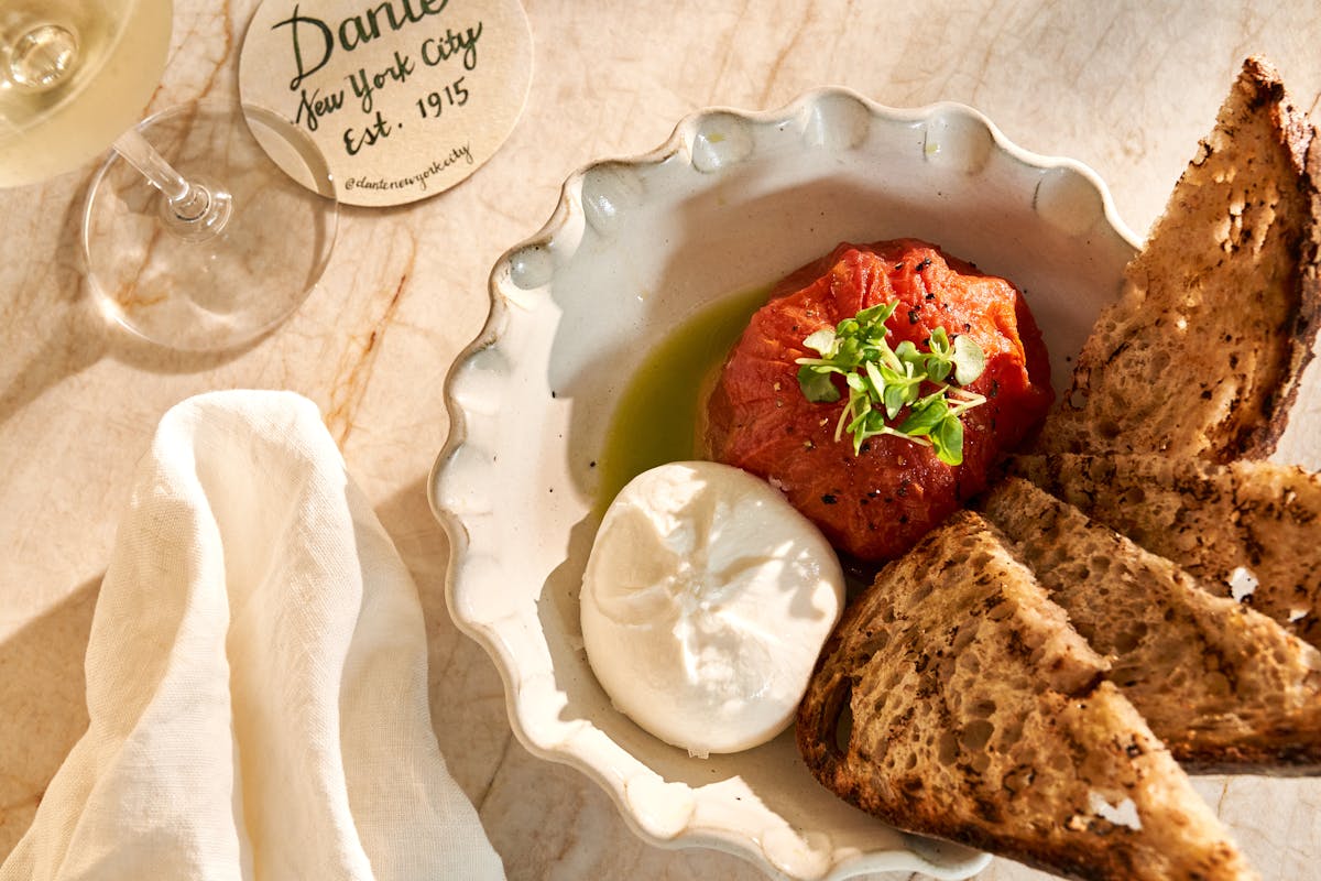 a piece of food on a table